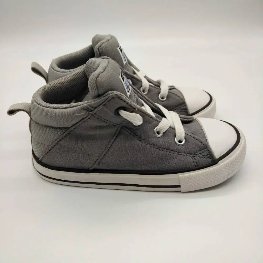 Converse Chuck Taylor All Star Hi Grey Casual Sneakers Infant Size 10 Baby Shoes